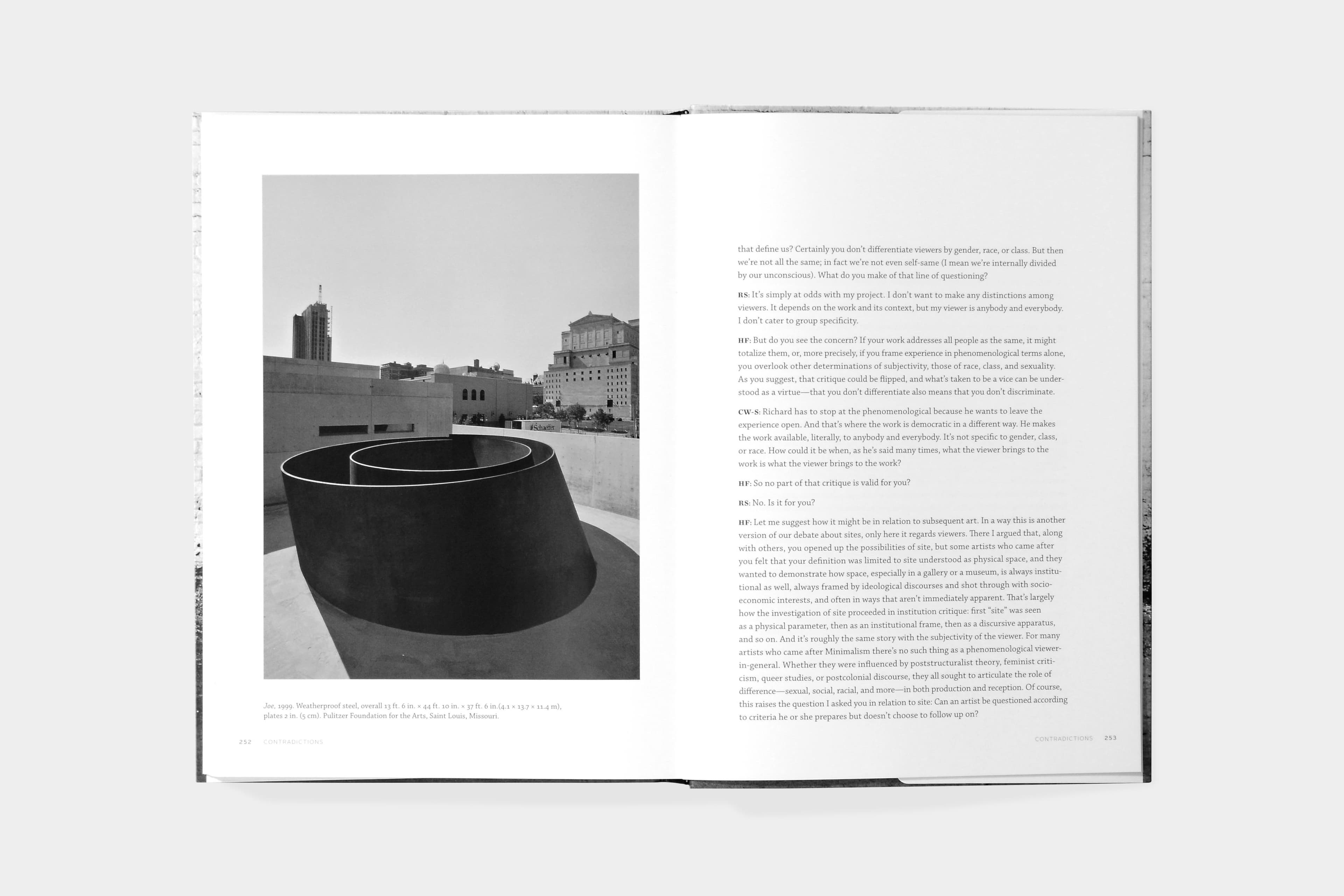 Richard Serra/Hall Foster: Conversations About Sculpture - image